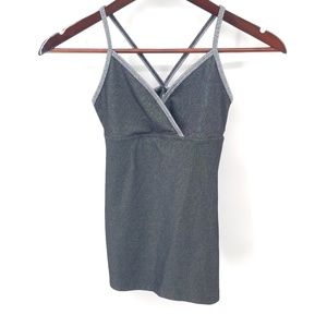 VSX sexy sport Xtra Small cami Gray Siliver bra